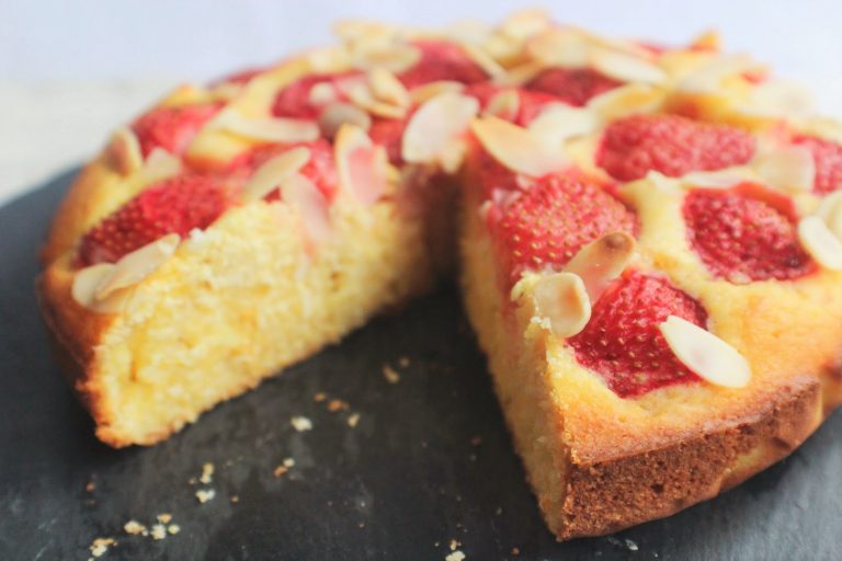 Strawberry, Orange & Almond Polenta Cake Indulging Innocently Recipes