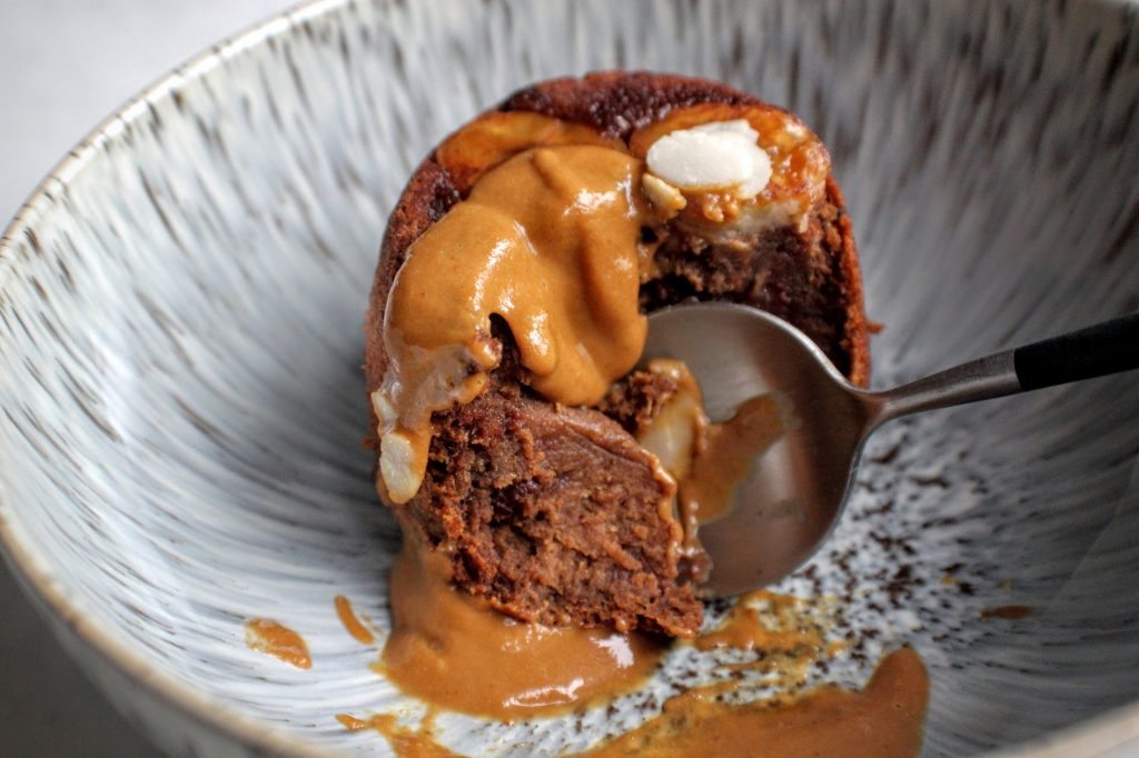 Healthy Sticky Toffee Banana Date Puddings Indulging Innocently