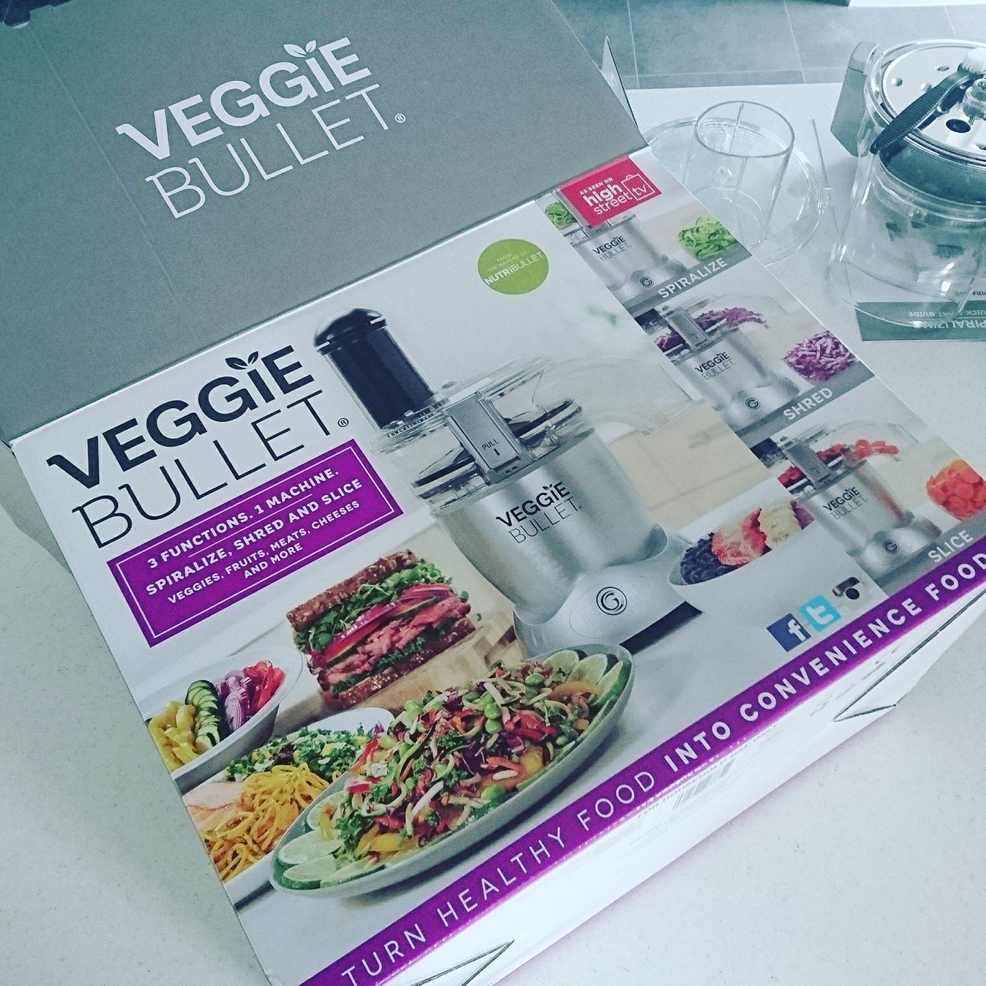 Spiralising, Shredding & Slicing with the Veggie Bullet – Indulging  Innocently Recipes by @SpamellaB