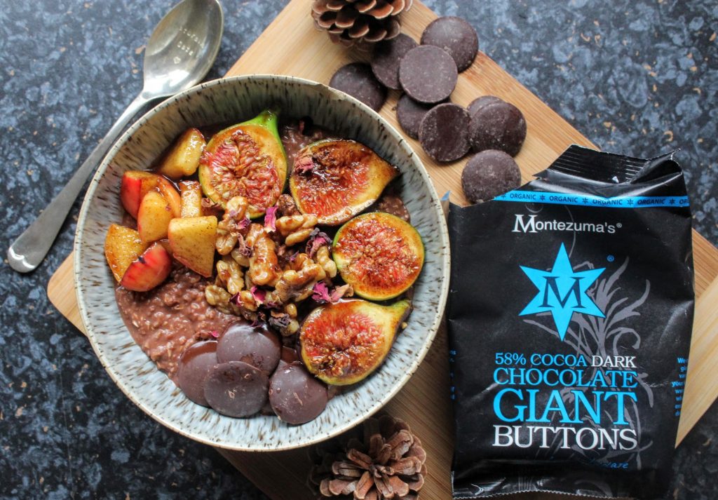 Autumn Chocolate Porridge Bowl Indulging Innocently Recipes by SpamellaB