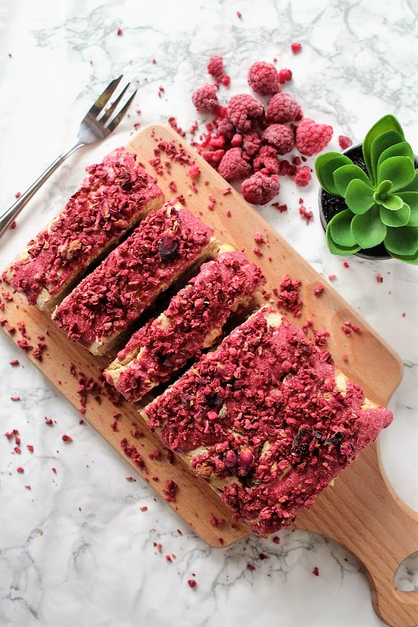 Raspberry Loaf – Indulging Innocently Recipes by @SpamellaB