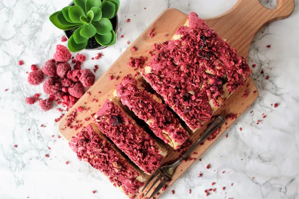 Raspberry Loaf – Indulging Innocently Recipes by @SpamellaB