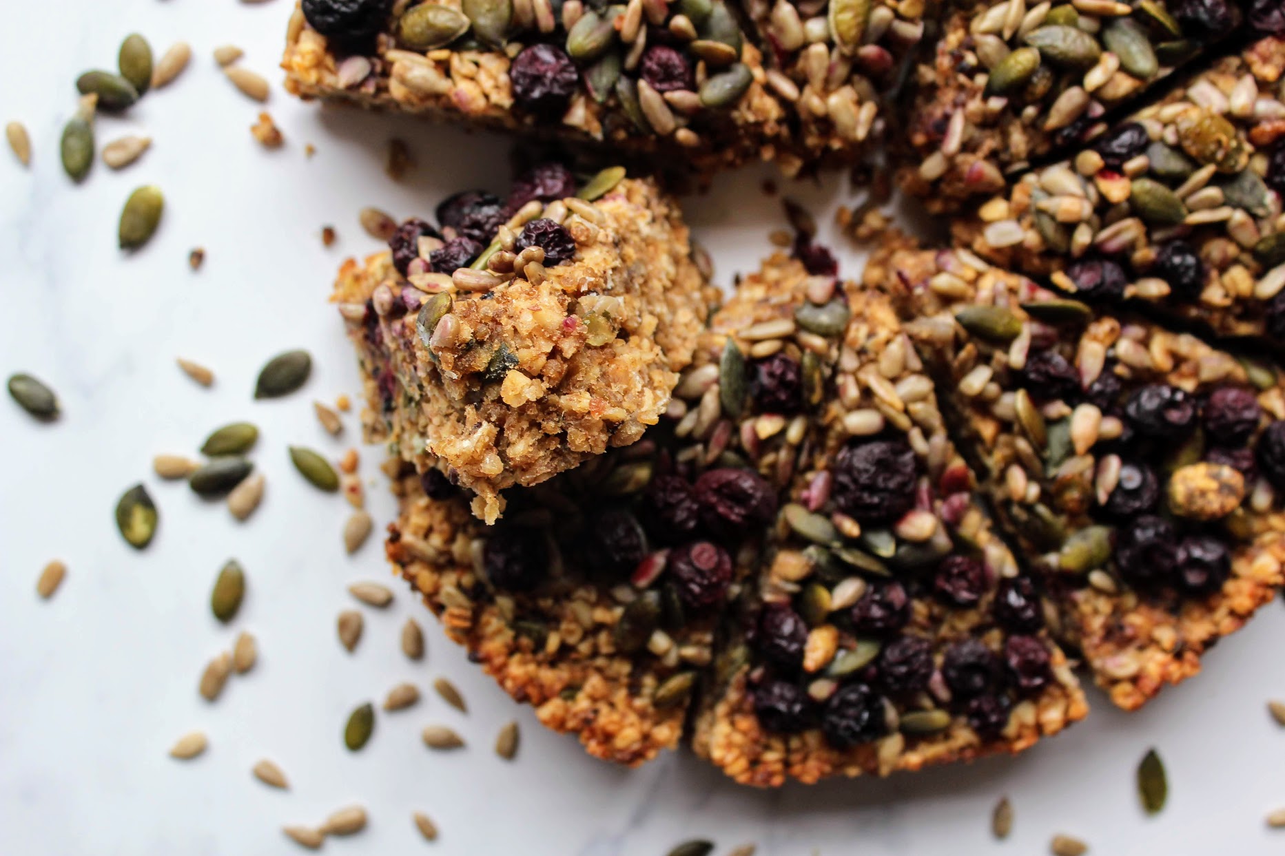 Seedy Blueberry Bars – Indulging Innocently Recipes by @SpamellaB