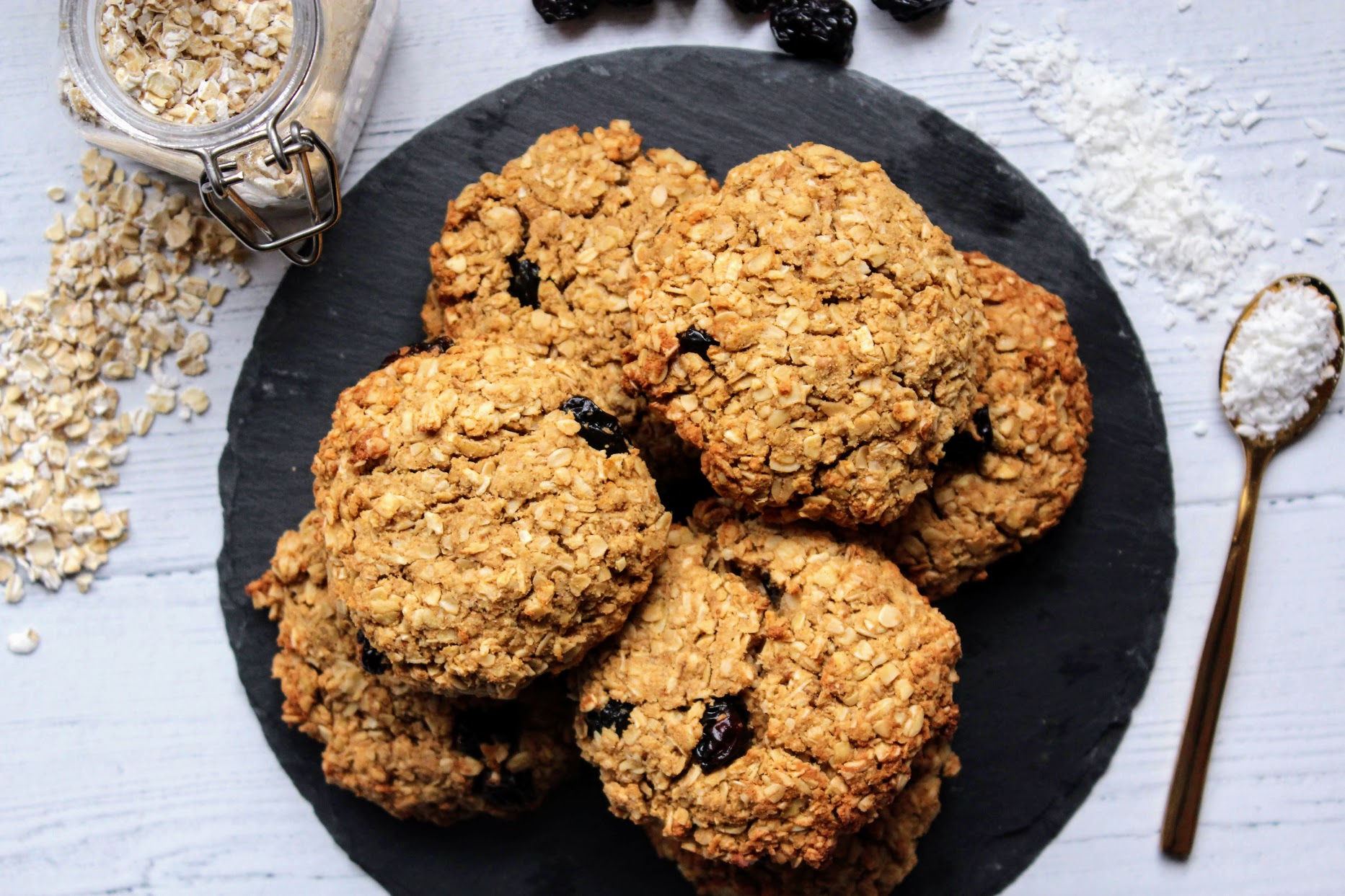 Cherry Coconut Oat Cookies Indulging Innocently Recipes by SpamellaB