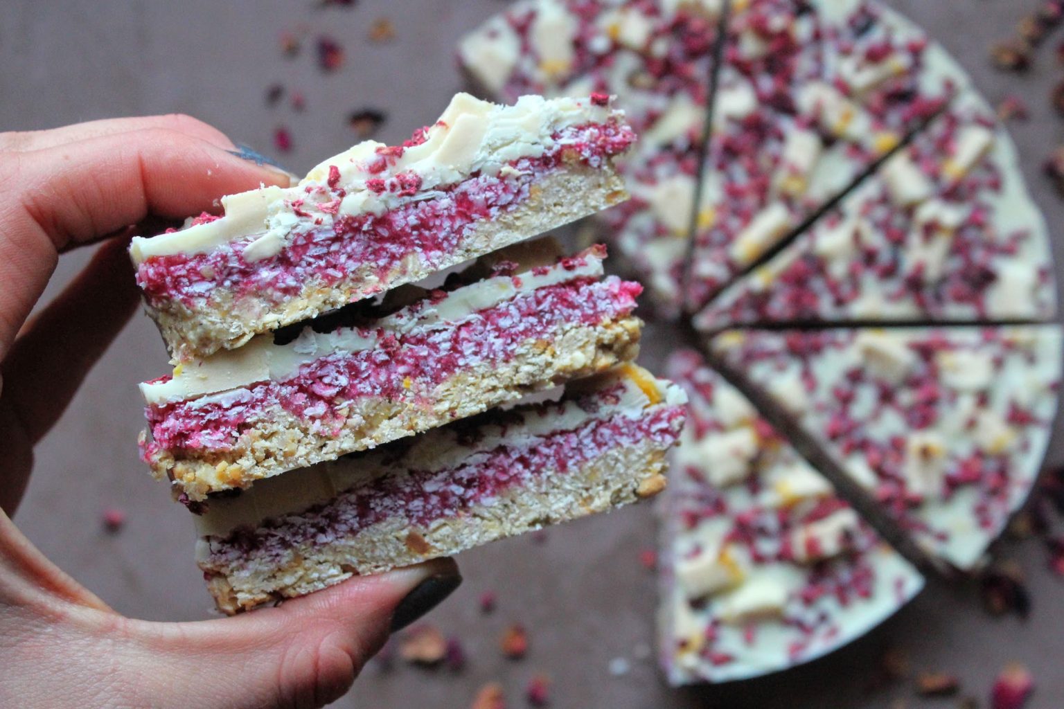 Lemon, Raspberry & Coconut White Chocolate Slice – Indulging Innocently ...