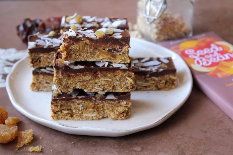 Tropical Date & Ginger Bars Indulging Innocently Recipes by SpamellaB