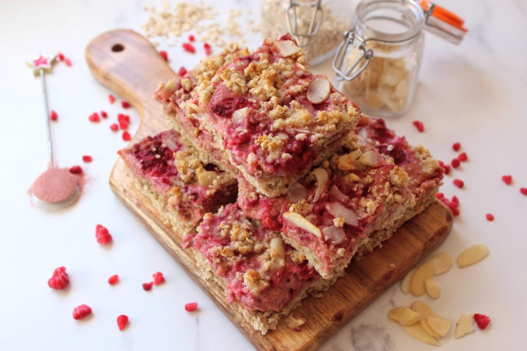 Barras de crumble de Berry Cheesecake - Blog de comida saudável de SpamellaB 4