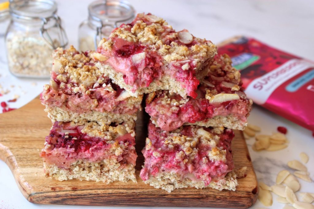 Barras de crumble de Berry Cheesecake - Blog de comida saudável de SpamellaB 5