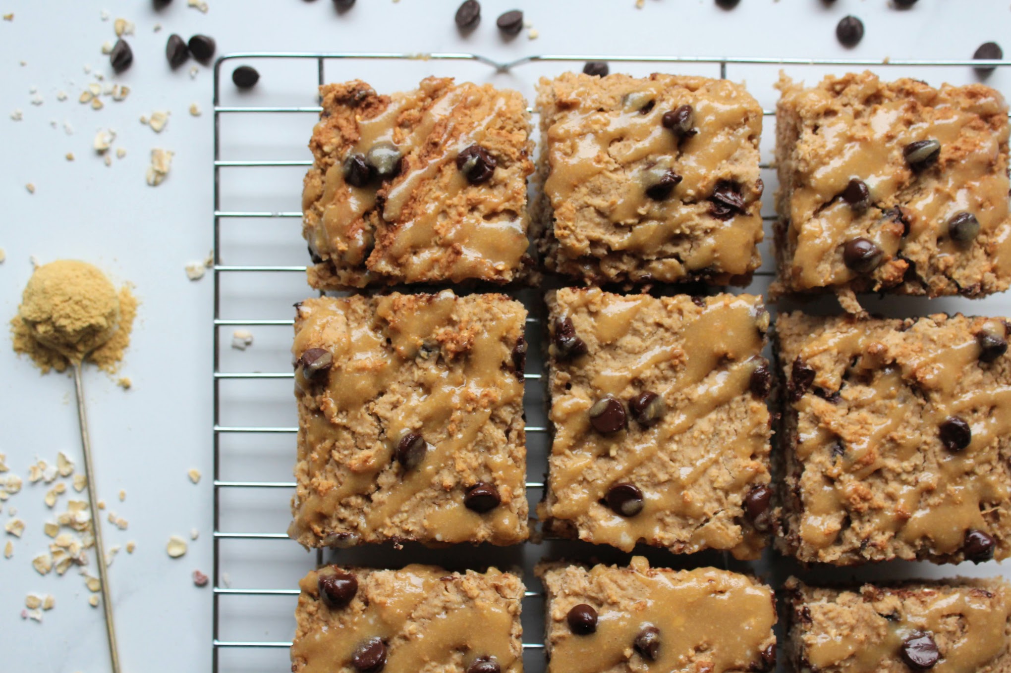 Chocolate Chip Gingerbread Protein Bars Indulging Innocently Recipes