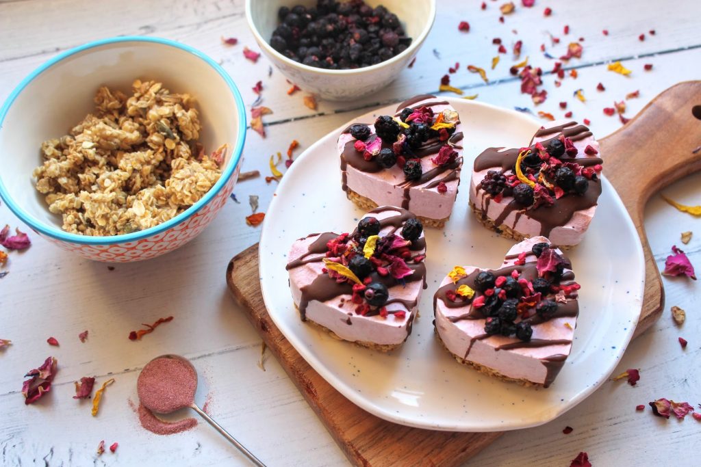 Berry Cheesecake Hearts - Blog de comida saudável do SpamellaB 2